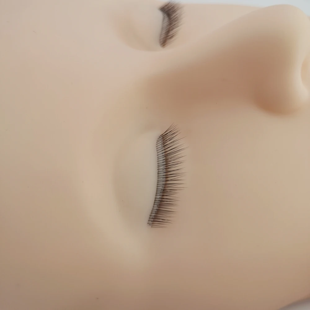 Cabeza de Maniquí de práctica de extensión de pestañas 4D, herramientas de entrenamiento de injerto con 4 capas, herramientas de maquillaje para enseñanza