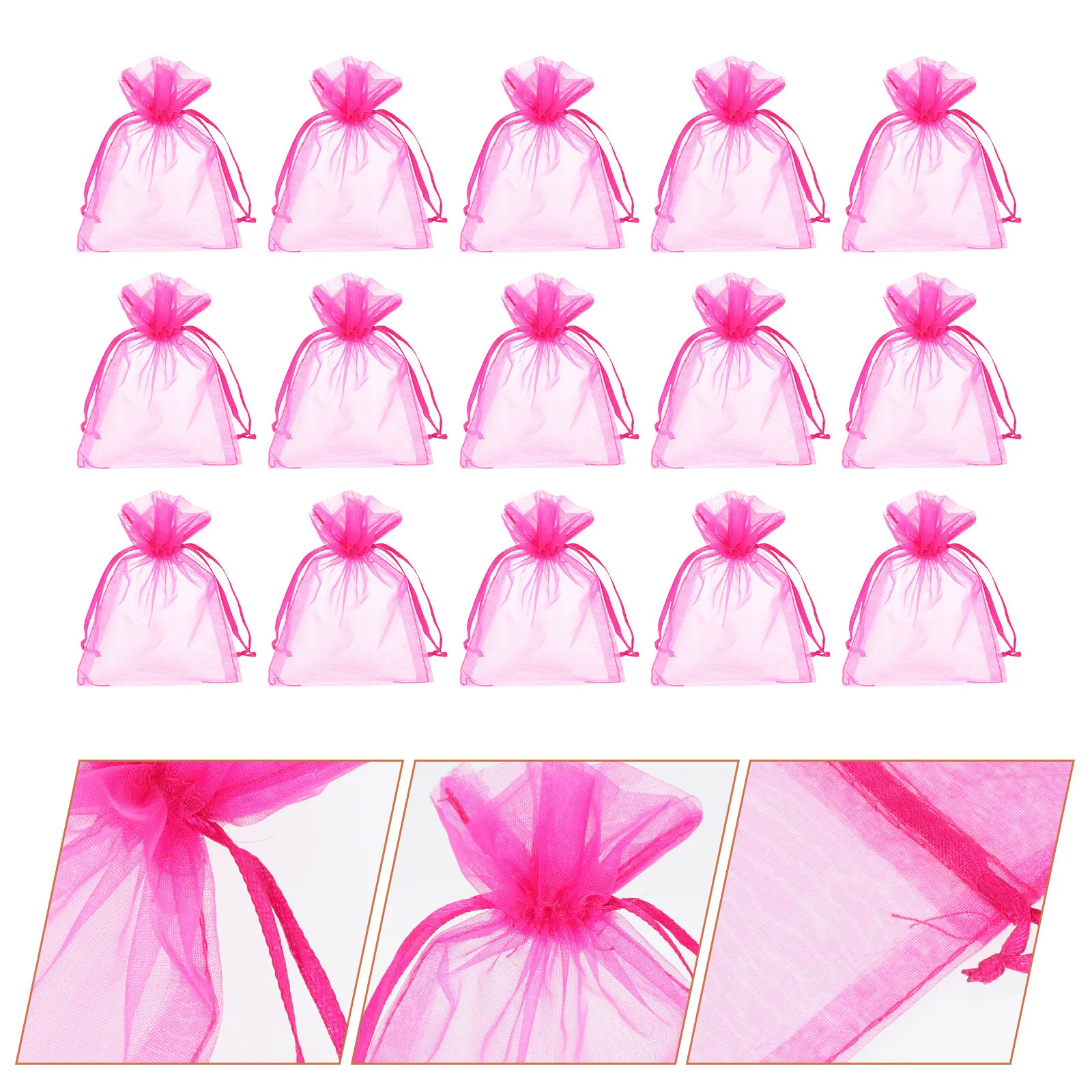

100Pcs Gift Storage Bags Organza Drawstring Pouches Small Jewelry Storage Bags for Gifts Handmade Jewelry Brooch Pendants