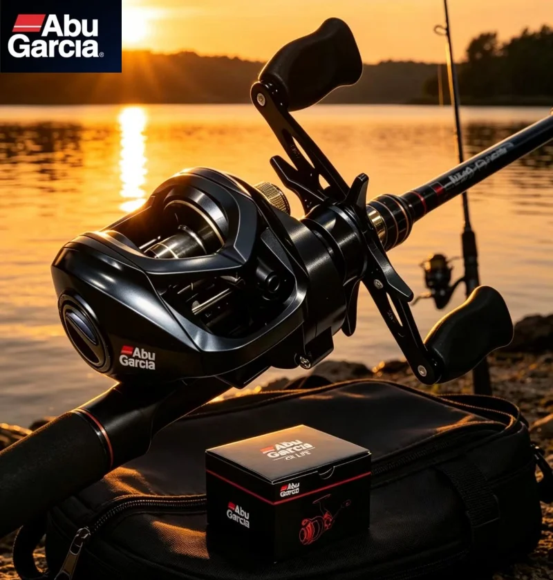 新しいアブガルシア釣り用リール-最大ドラグ力18kg-超軽量キャスティングリール-バス・パイク釣り用タックル