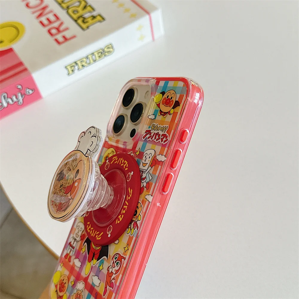 Etui na telefon z motywem anime, kreskówki, chleba i superbohatera, pasujące do iPhone 13, 14, 15, 16 Pro Max Fundas, z podstawką i amortyzującą ochroną. — zdjęcie produktu 5