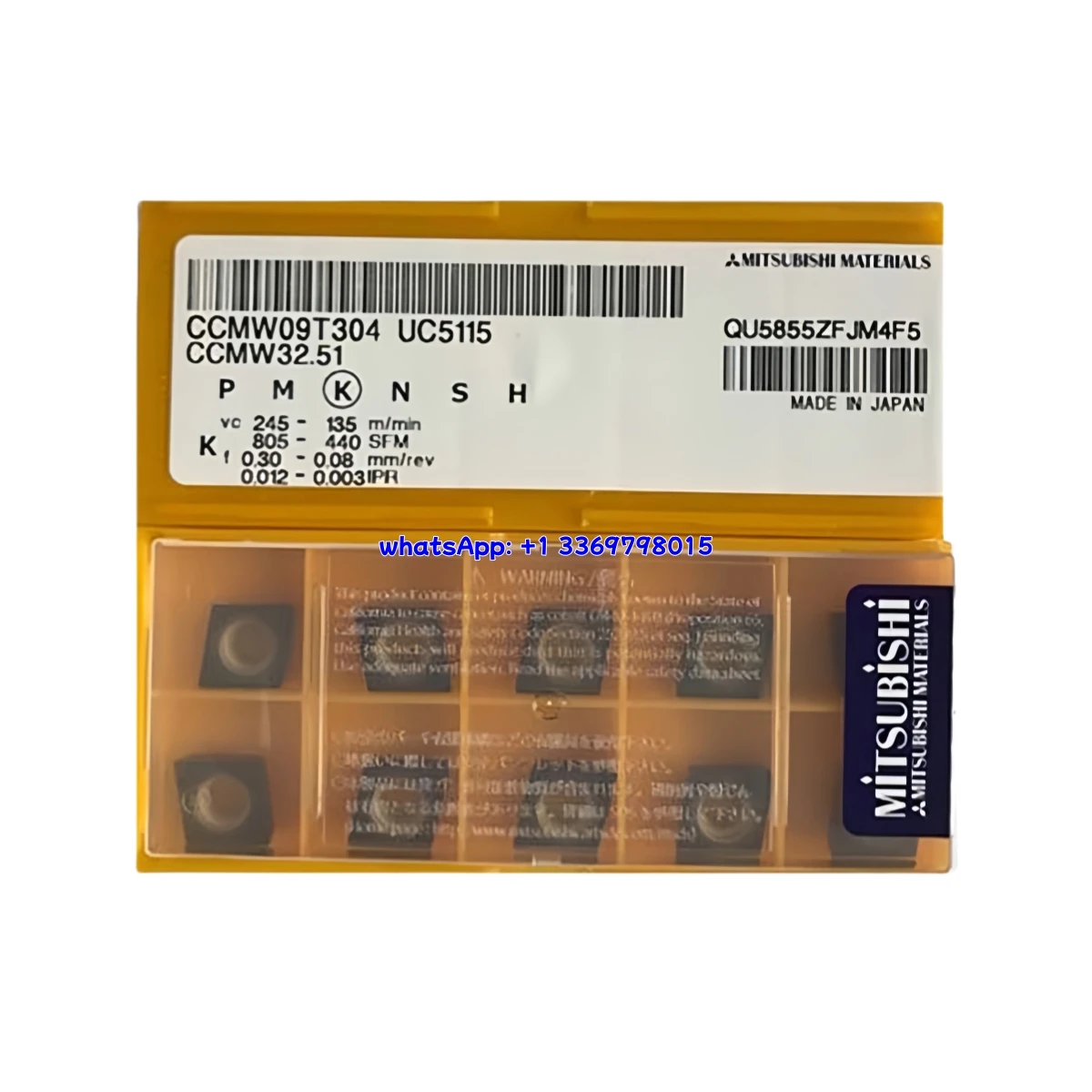 

100% Original CCMW CCMW060204/09T304/120404/120408 UC5115/HTI10 Turning Insert
