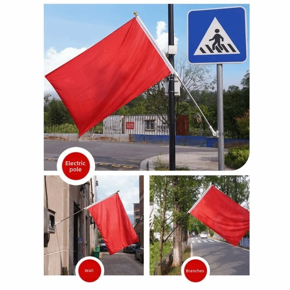 Aluminum Alloy Flag Pole Holder Rust Free 180 Degree Adjustment Flag Pole Mounting Bracket Strong Clamp Multi-Position Mounting