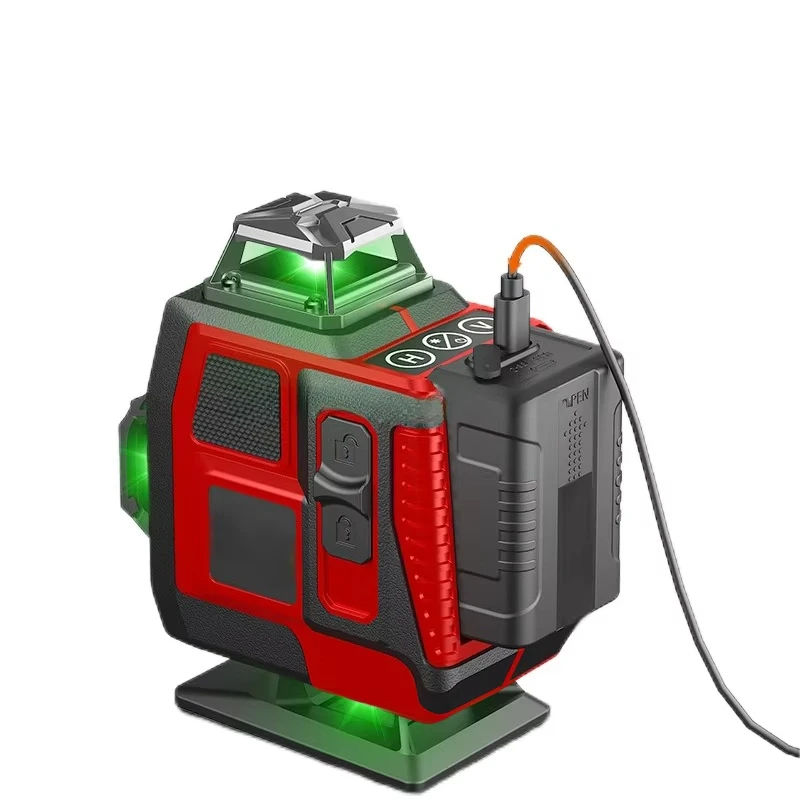 الصناعية وDIY الصف عالية الدقة 12 و 16 خط مستوى الليزر الأخضر 4D3D مستوى الليزر