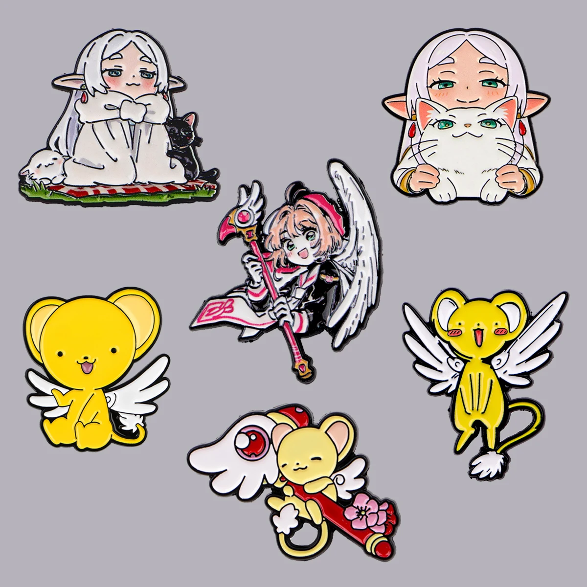 Anime Magic Girl Elf Enamel Pin Funny Cartoon Brooches Woman Men Backpack Accessories Bags Badge Fashion Lapel Jewelry Fans Gift