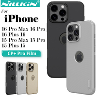 Nillkin For iPhone 16 Pro Max 16 Plus 16 15 Pro Max 15 Plus 15 Series Frosted Shield Pro Case Protection LOGO Cutout Back Cover