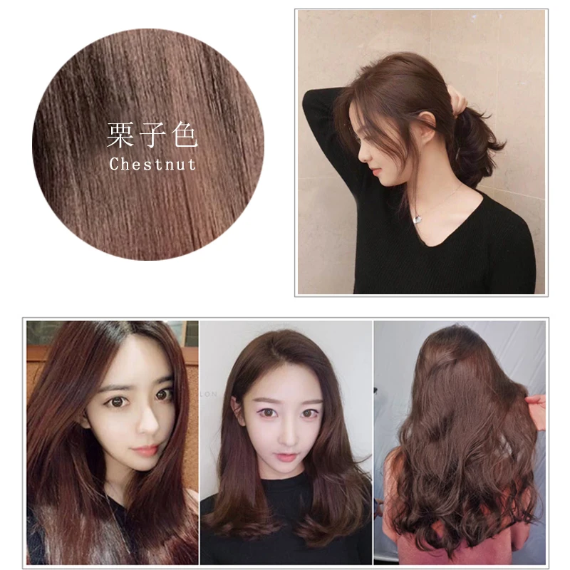 500 ml 3 In 1 Haarkleur Shampoo Zwart Haarverf Die Wit Haar Shampoo Zwarte Plantaardige Haarverf Snelle Haarverf crème Styling DIY