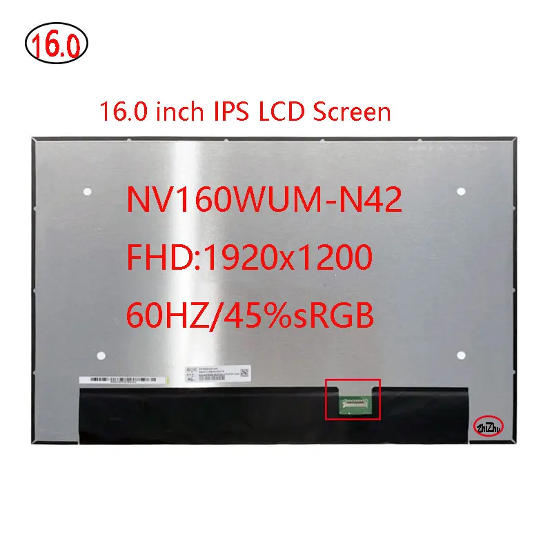 16.0 inch NV160WUM-N42 N44 NV160WUM-N45 B160UAN03.1 For Dell Inspiron 16 Pro 5620 5625 Laptop LCD Screen Panel Non-Touch