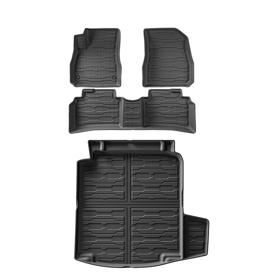 

Car Trunk Mat For Chevrolet Malibu XL 2016-2023 TPE Foot Mat All Weather Waterproof Rear Trunk Cargo Liner Anti Dirty Pads