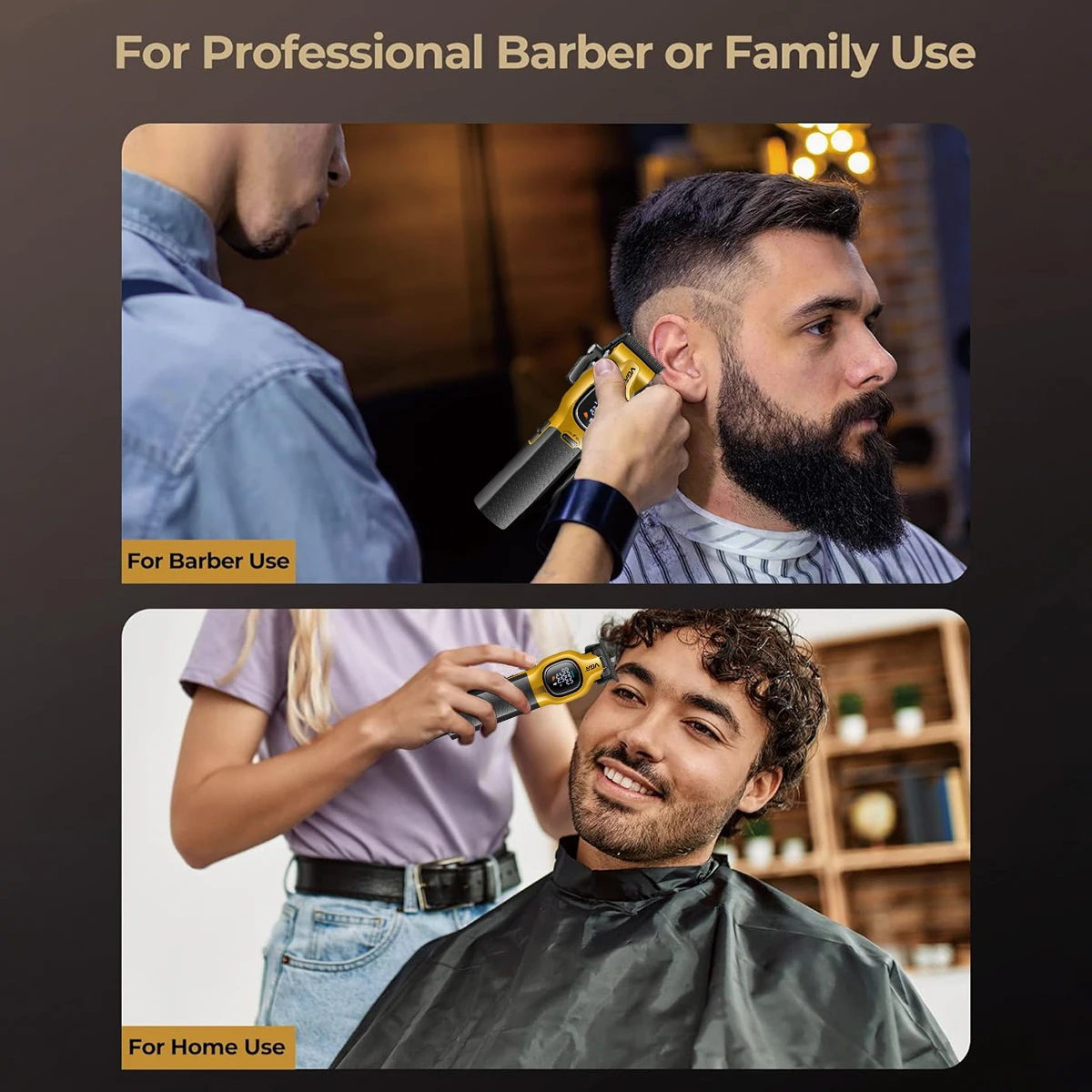 Vgr 886 conjunto de máquina de cortar cabelo masculina 9000 rpm máquina de corte de cabelo recarregável conjunto completo base aparadores de cabelo homem 37