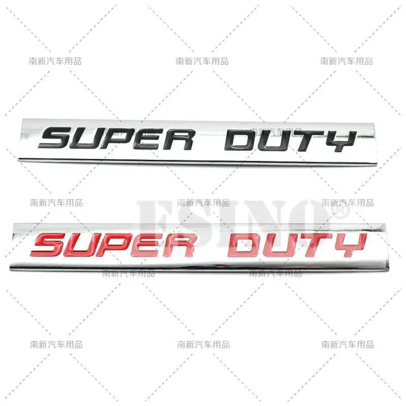 Car Styling 3D Super Duty Metal Alloy Adhesive Emblem Rear Trunk Badge Fender Sticker Body Decal for Ford F250 F350 F450 V8