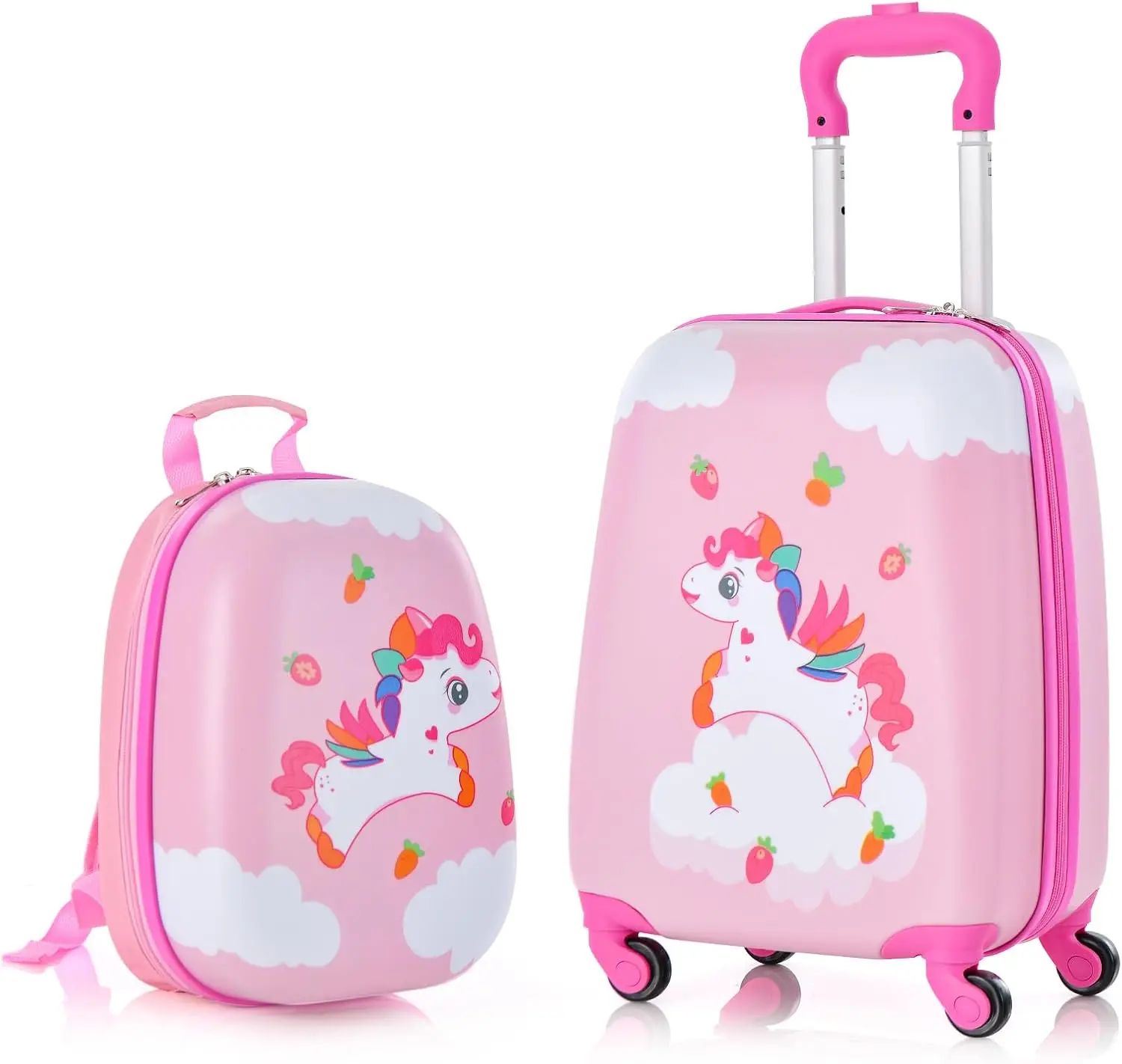 2 Pcs Kids Luggage Set, 16