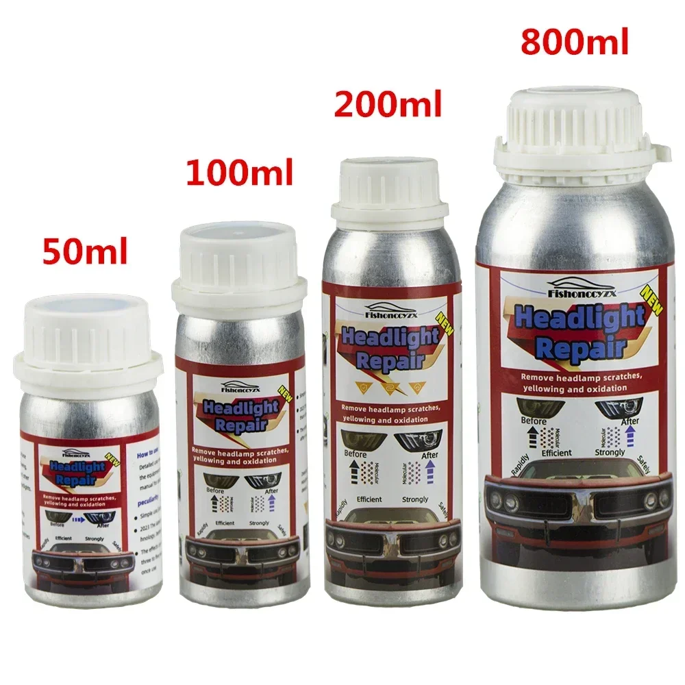 

800ml Headlights Liquid Polymer Headlight Chemical Polish Repair Fluid Refurbishment Scratch Repair Polishing Headlights Kit