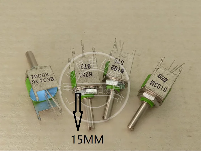 

1pcs for TOCOS potentiometer RV103B B251 B103M B102 B250 Euro B1K B10K with bracket green