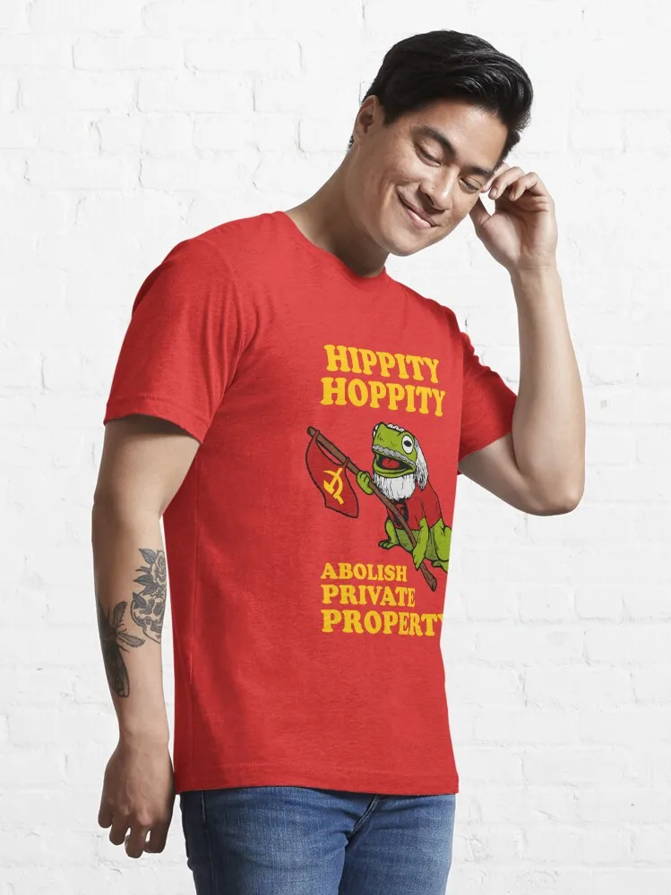 Hippity Hoppity Abolish Private Property Essential T-Shirt Casual O-Neck Tee Shirts Streetwear New Fashion Top Tees