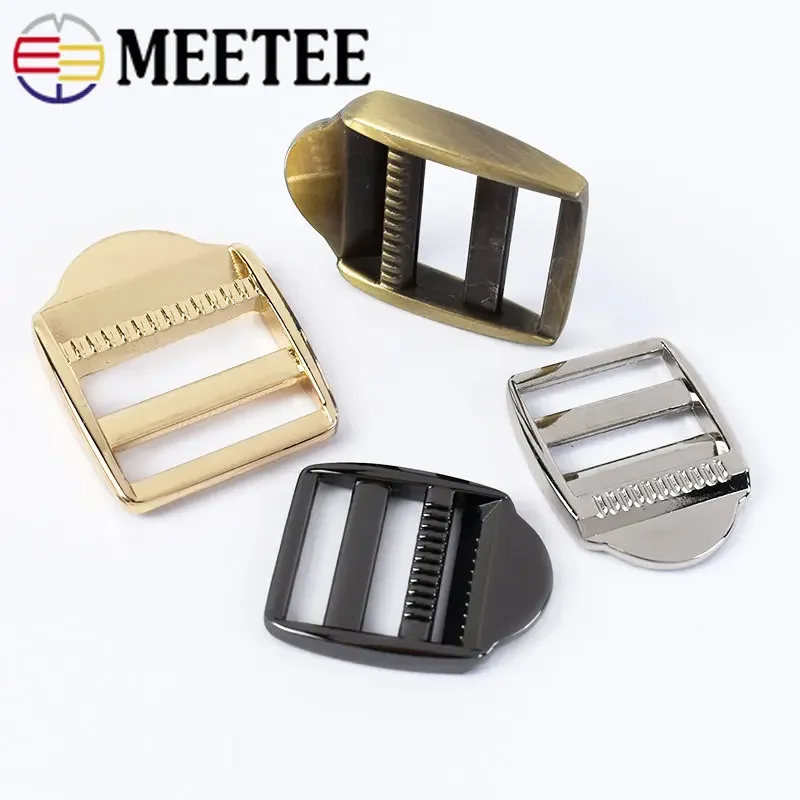 5/10 pz 20/25/31/38mm lega di regolazione del metallo fibbia abbigliamento scarpe decorazione bagagli borsa borsa cinghia Hardware accessorio per