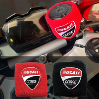 Red Black Fluid Bottle Protective Cover Motorcycle Oil Guard Cotton For Ducati Panigale V4 1199 1299 899 V2