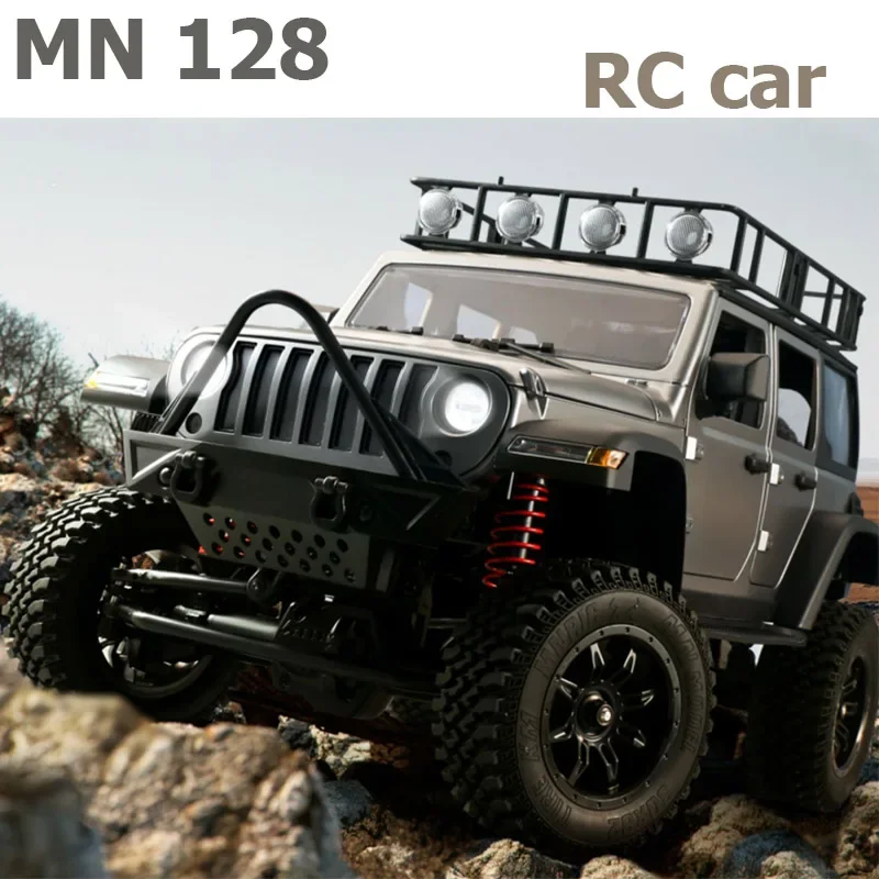 MN128 RC Car 1/12 4WD Off-road Climbing Car Model with Light Simulation Off-road Electric Remote Control Car Toy Boy Toys