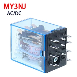 Micro Mini Relay HH53P MY3NJ MY3 11-Pin DC12V/DC24V/DC110V/AC220V Coil General Purpose Intermediate Electromagnetic