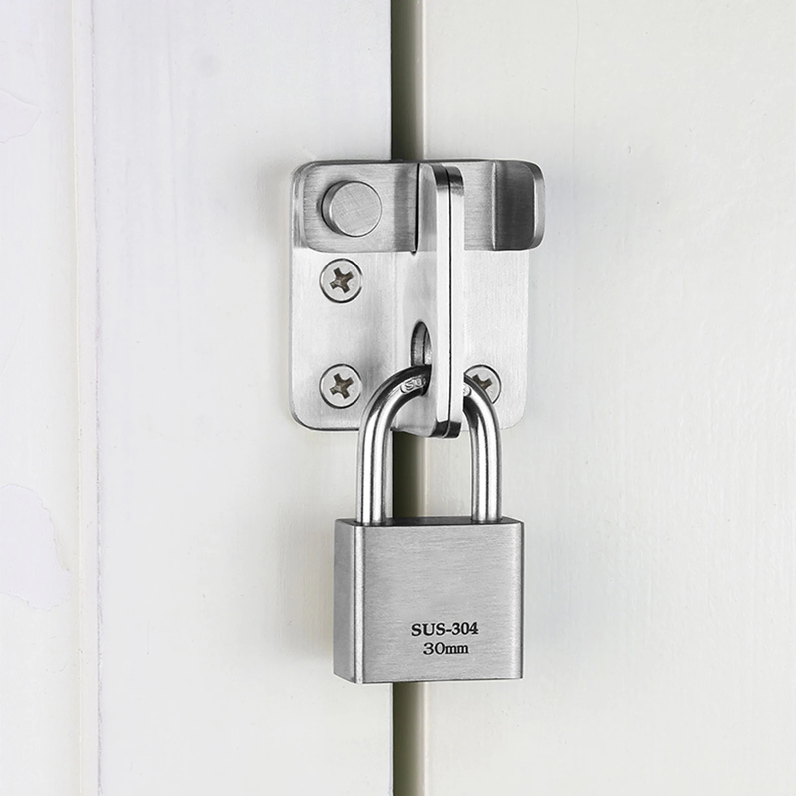 

Door Latch Bolt Lock Wardrobe Door Bolt Latch Drawer Lock Safety Latch Stainless Steel Hasp Window Home Improvement Hardware