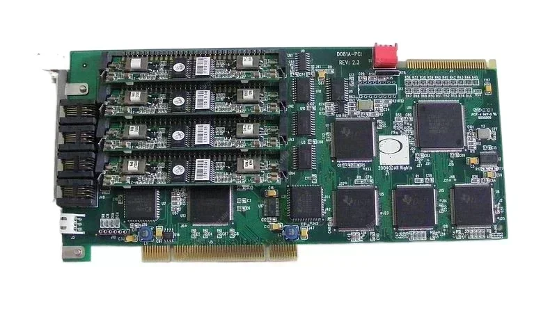 

Original D081A-PCI REV: 2.3 2.5 DONJIN-DN081A voice card with four modules