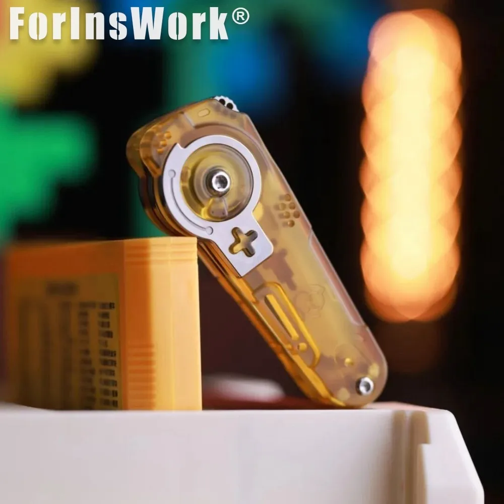 Sugar EDC Titanium Alloy PEI Tool Modeling No-lock Dial Design — Quick Open & Close Fidget Toys Desk Toys Cool Stuff