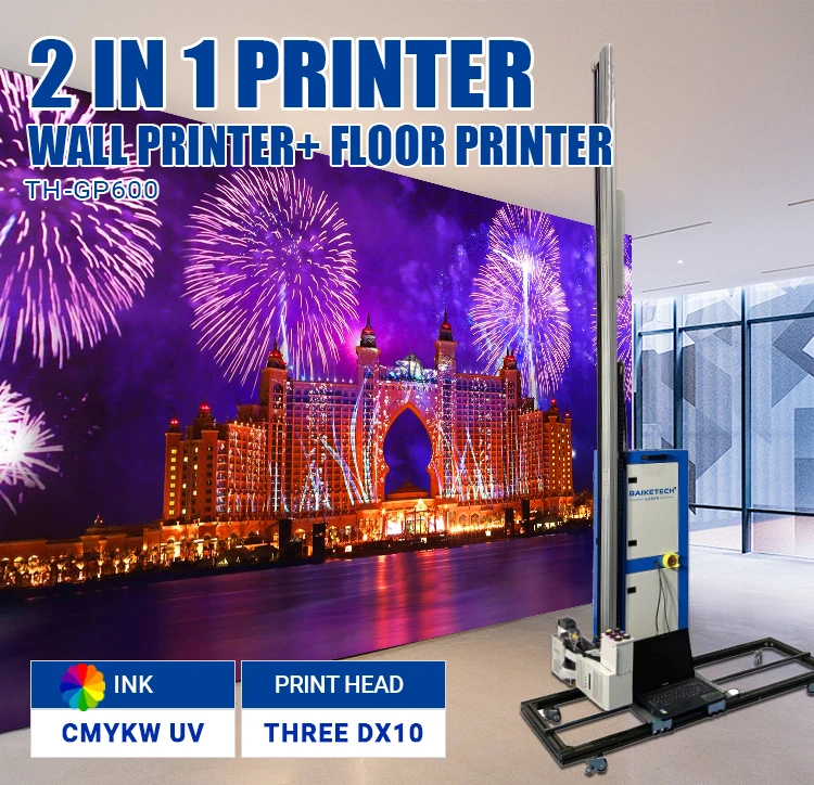 BAIKETECH TH-GP600 Commercial Grade Glass Etching Printer, Create Permanent Designs for Restaurant Partitions/Office Decor