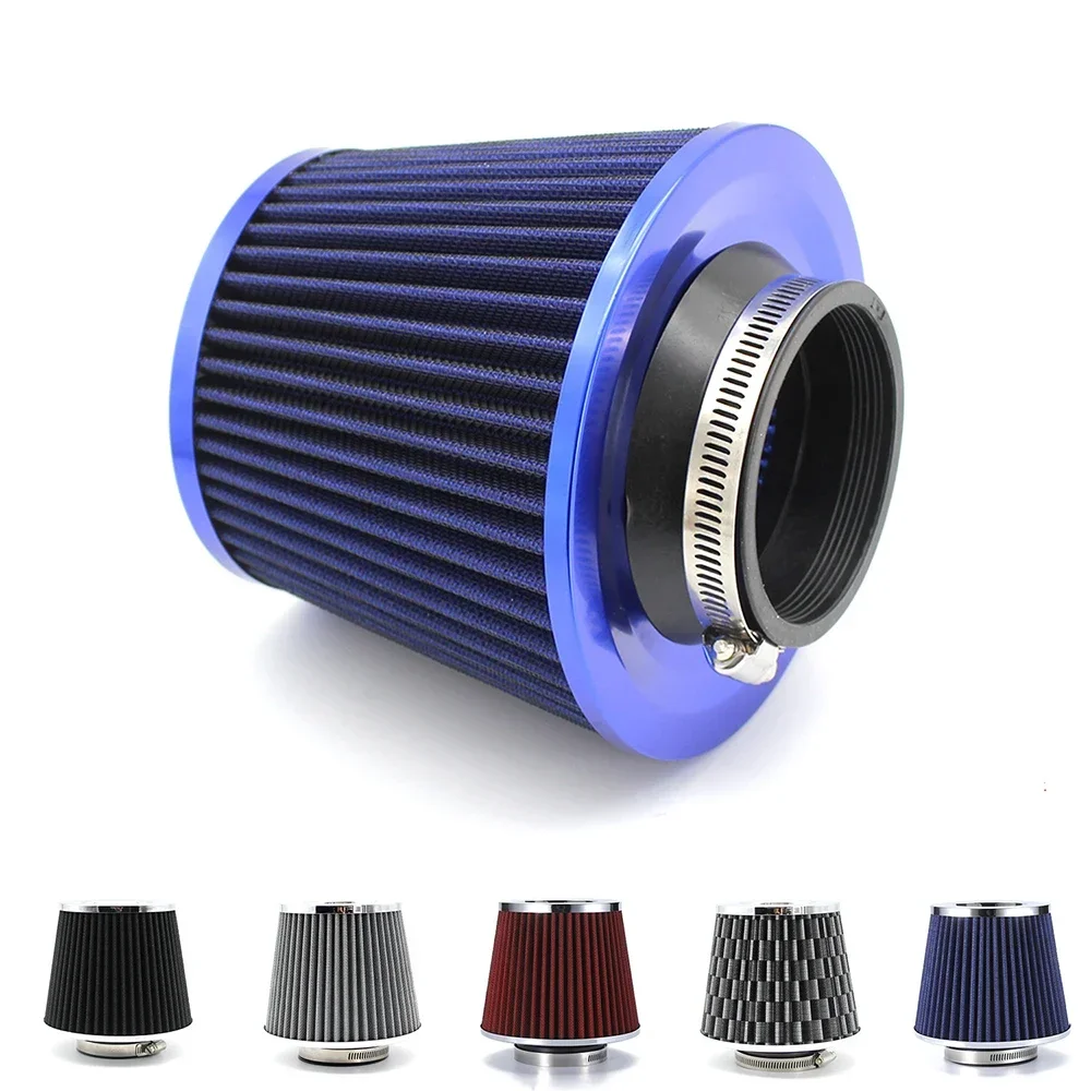 Universal 3inch 76mm High Flow Cold Air Intake Filters Car Racing Sport Air Filter Breather Cone Air- Filter Auto Accessories