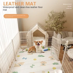 Pet Waterproof Floor Mat Home Pvc Leather Rug Large Area Anti-oil Anti-fouling Carpet Cartoon Cute Balcony Thickened Carpets