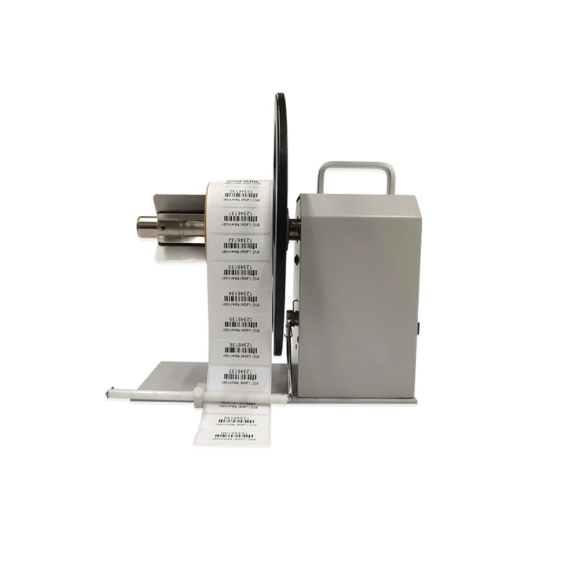 External Label Rewinder 90mm Width BSC Q5 Small Label Sticker Rewinder Table Top Barcode Label Rewinder