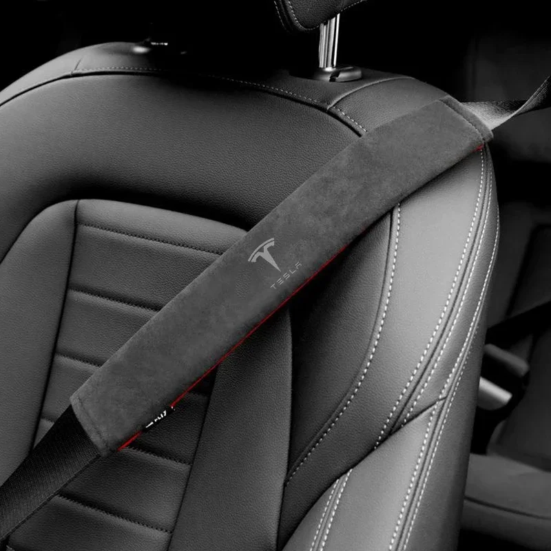 

Чехлы на ремни безопасности автомобиля, защитная подушка для плеч для Tesla Model 3 Y X S ModelY Roadster Cybertuck P75D P85D P100D