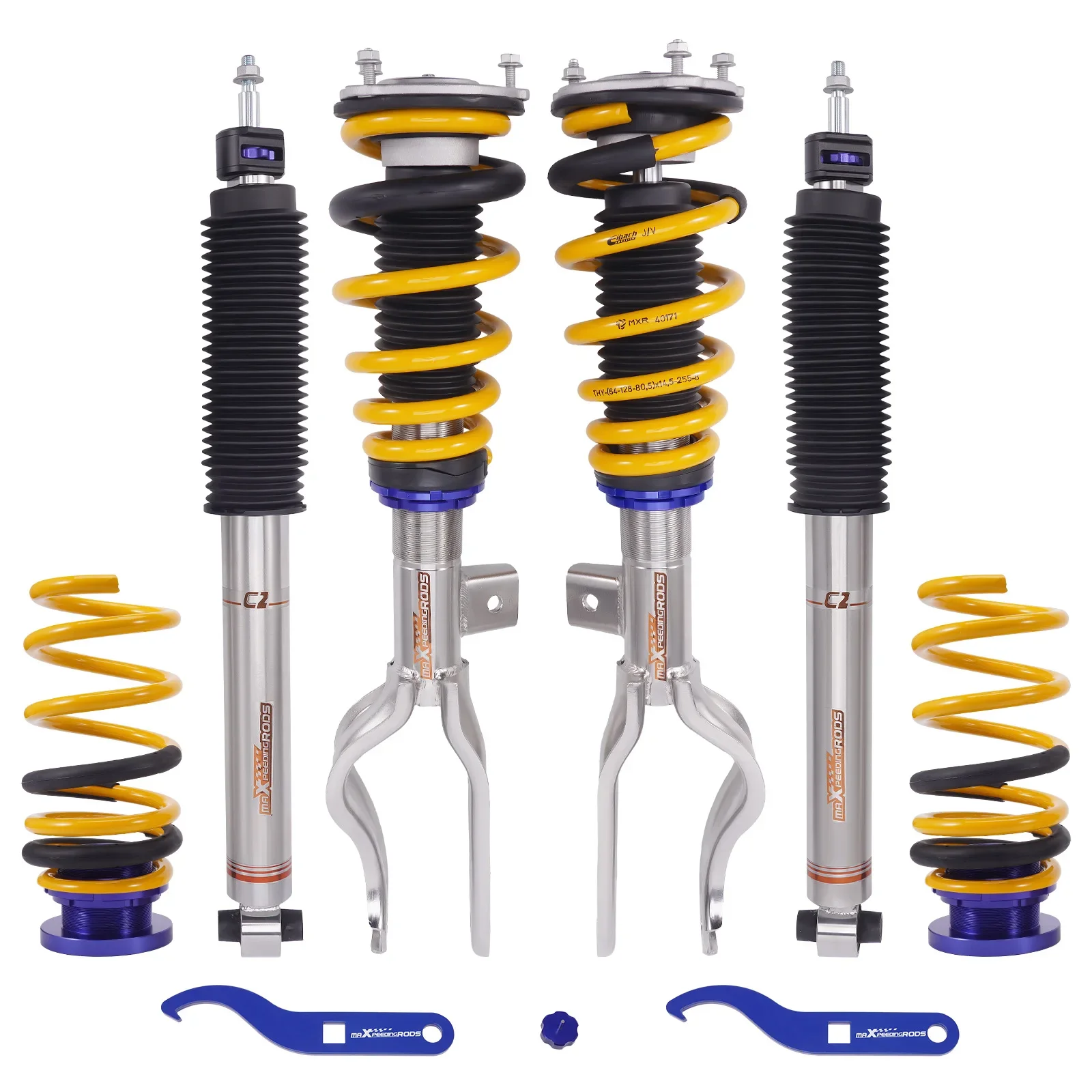 New For Comfort Coilovers Suspension Kit & For Springs Camber Damping Adjustment For Tesla Model Y AWD 2020-25