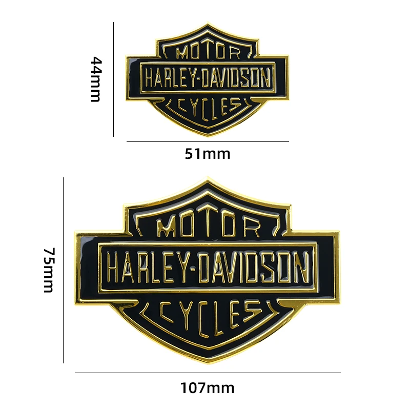 New Harley Metal Decorative Logo Motorcycle Personalized Modified Car Sticker 3D Stereo Car Sticker Badge Accessories