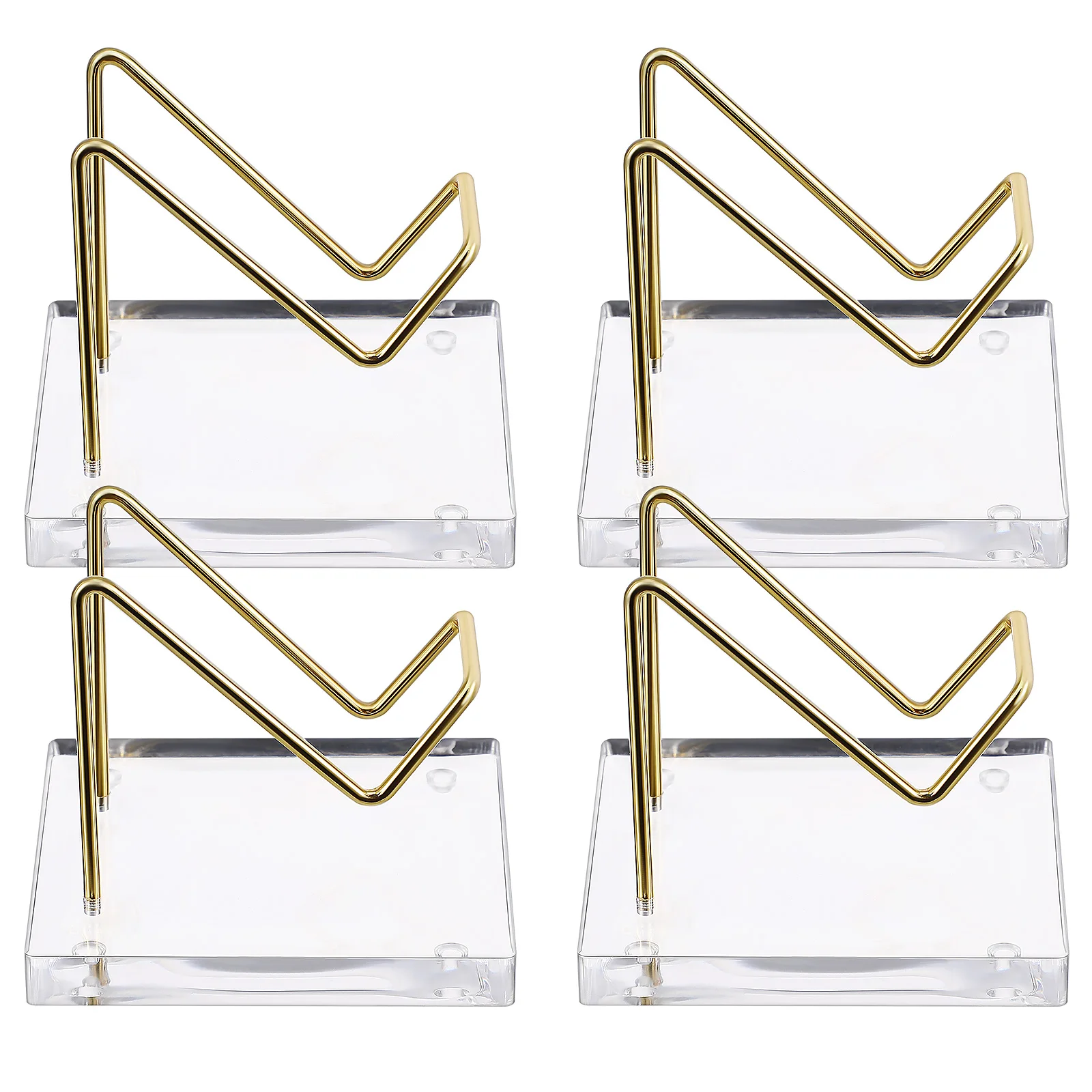 

4pcs Crystal Ball Base Holders Stands Sphere Display Risers Pedestal Metal Plastic Miniature Models Home Decor Accessories