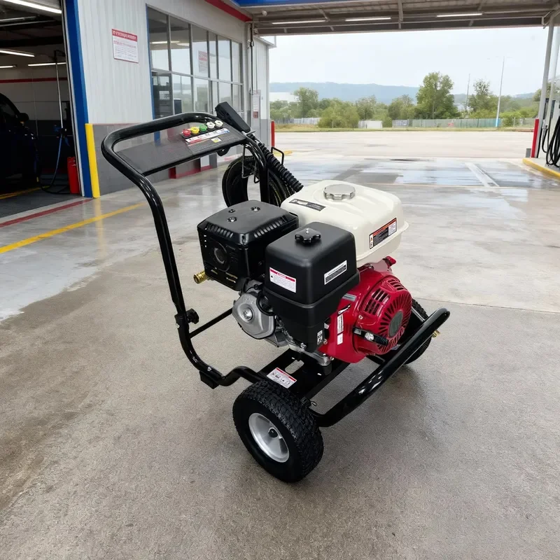 GX390 Pressure Washer 3800PSI/262BAR Dual-Start Adjustable Pressure Cleaner for Construction