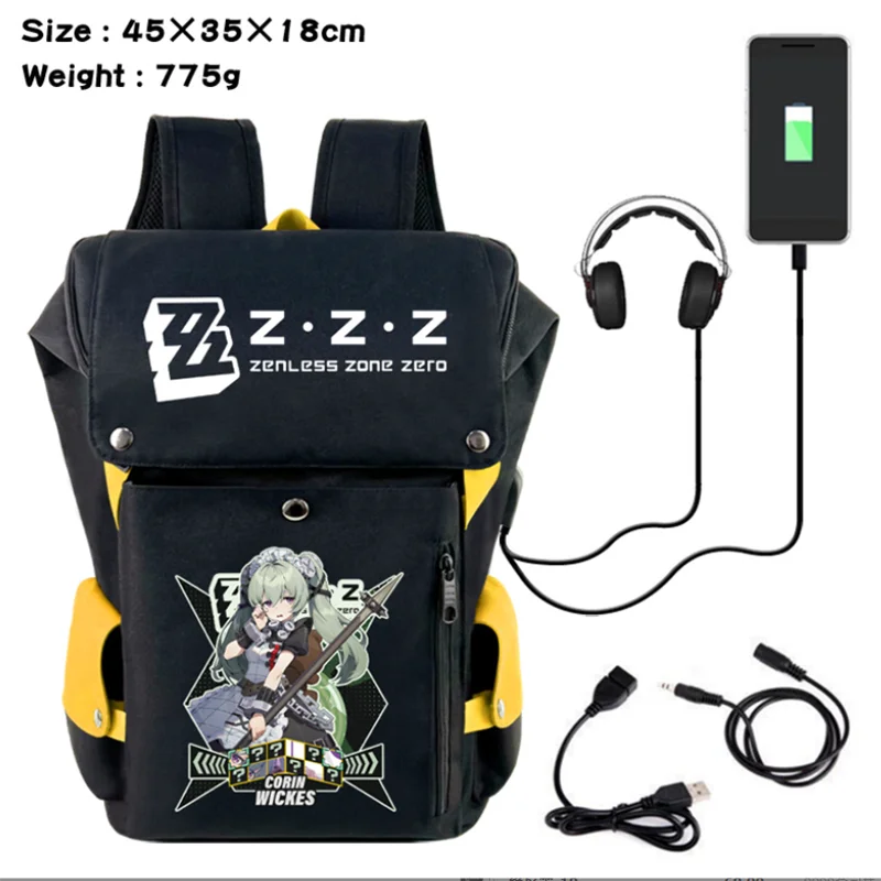 

Anime Solo Leveling Backpack Teenarges Schoolbag Boys Girls Causal Mochila USB Charge Laptop Travel Outdoor Bags