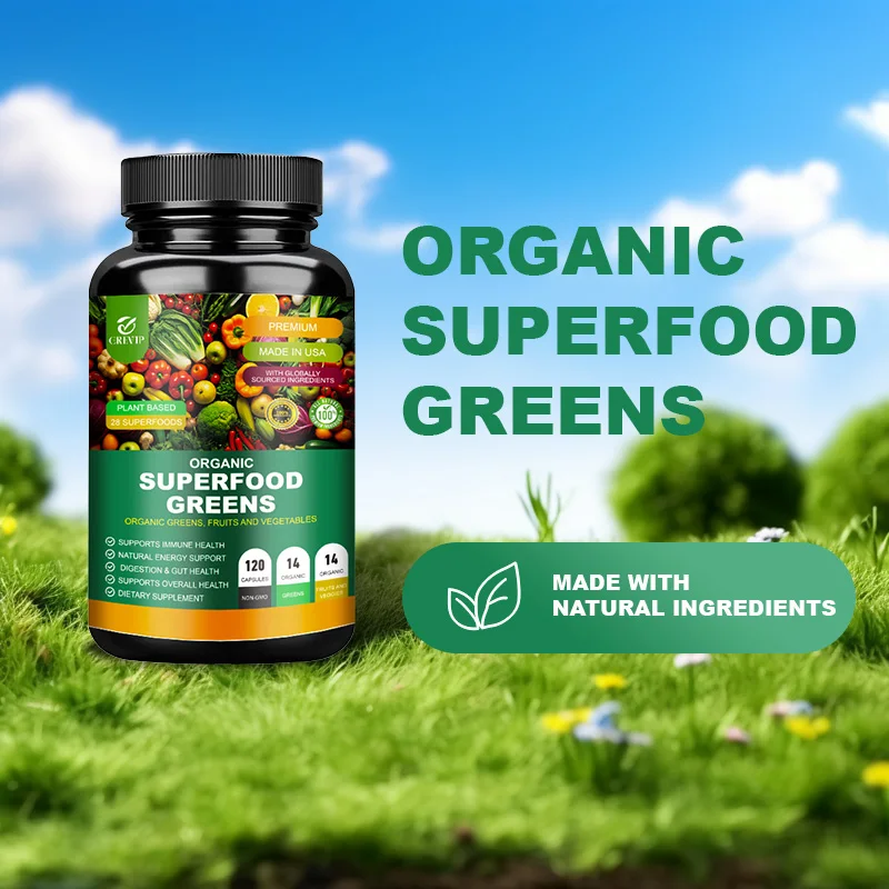 Organic Superfood Greens - Antioxidant, Digestive Support, Energy Boost