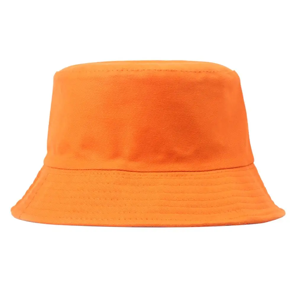 Sold Color Women Bucket Hat Wide Brim Fisherman Sun Hat Outdoor Men Women Bucket Cap Young Style Students Casual Style Cap