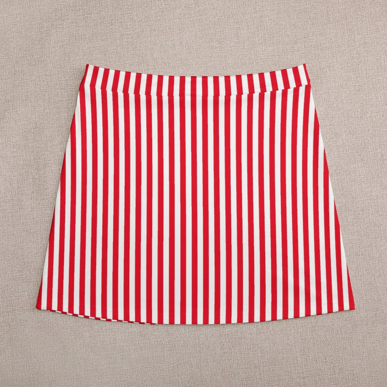 Snoep Gestreepte Rok Vrouw Rood En Wit Leuke Mini Rokken Hoge Taille Patroon Y2K Casual Rok Big Size 3XL 4XL