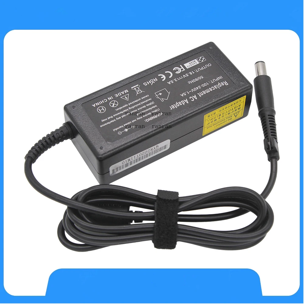 18.5v 3.5a 7.4*5.0mm 65w ac carregador adaptador para portátil para hp compaq pavilion g6 dv5 dv6 dv7 dv4 g50 g60 n193 cq43 cq32 cq60
