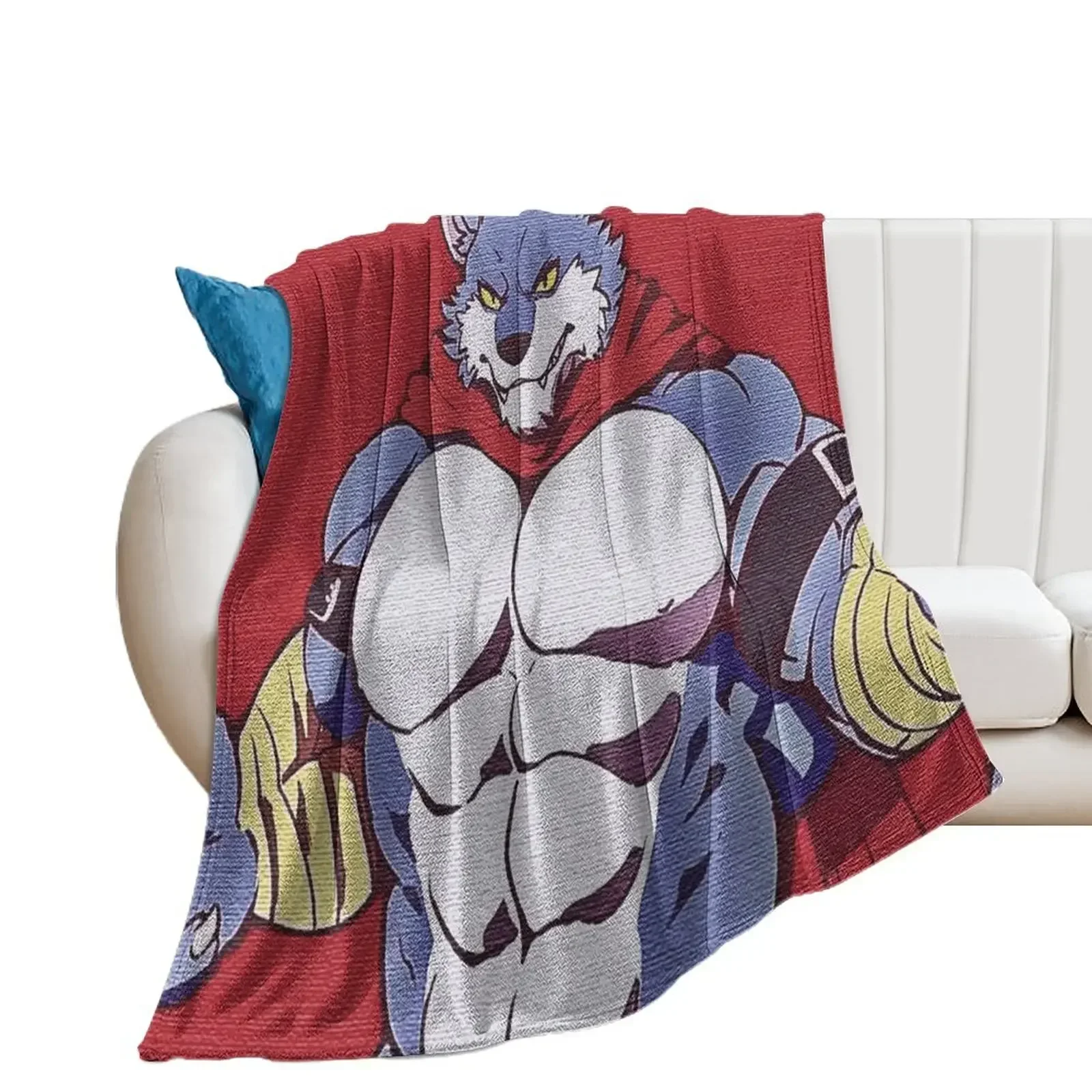 

Furry bara wolf Throw Blanket Bed covers Blankets For Sofas Summer Beddings Blankets