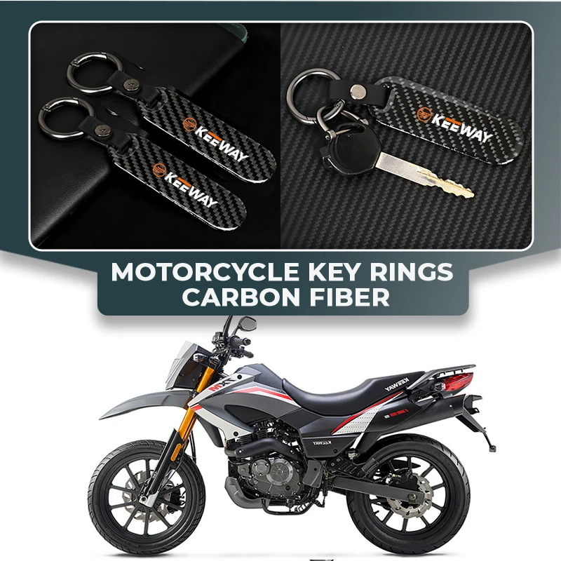 1 шт. брелок для ключей из углеродного волокна для мотоцикла Keeway Hurricane 50 Vieste K-Light RKV RKF 125 RKS 150, индивидуальный логотип