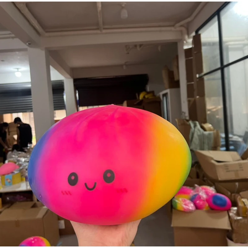 New 25cm Colorful Dumpling Big Stress Balls Reusable Low Rebound Decompression Dough Ball Unique Home Decoration Birthday Gift