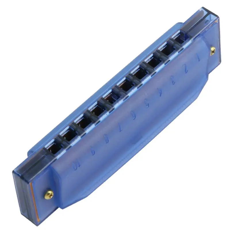 10 Holes Diatonic Blues Harp Harmonica for Key of Translucent Gifts with for C Dropshipping