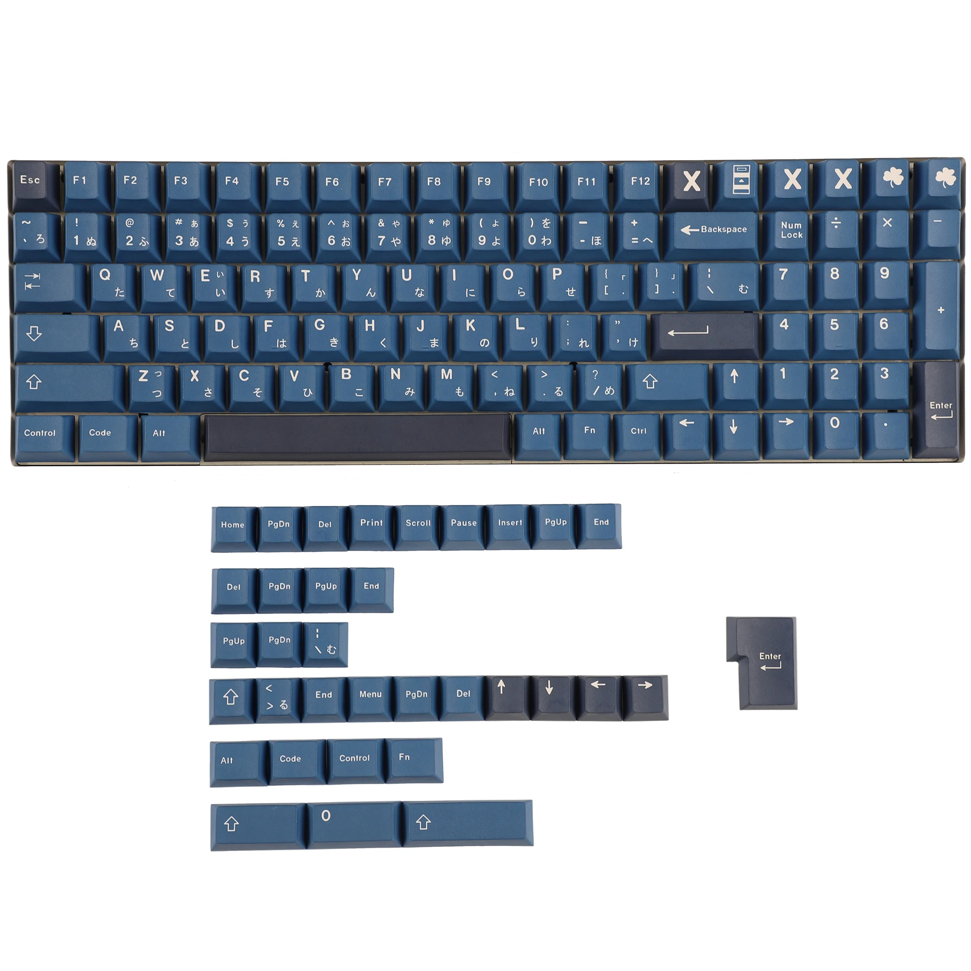 

Cherry Profile Striker 136 Key Dye Sub PBT Japanese Keycaps For TKL 61 64 68 75 87 96 104 108 MX Keyboard