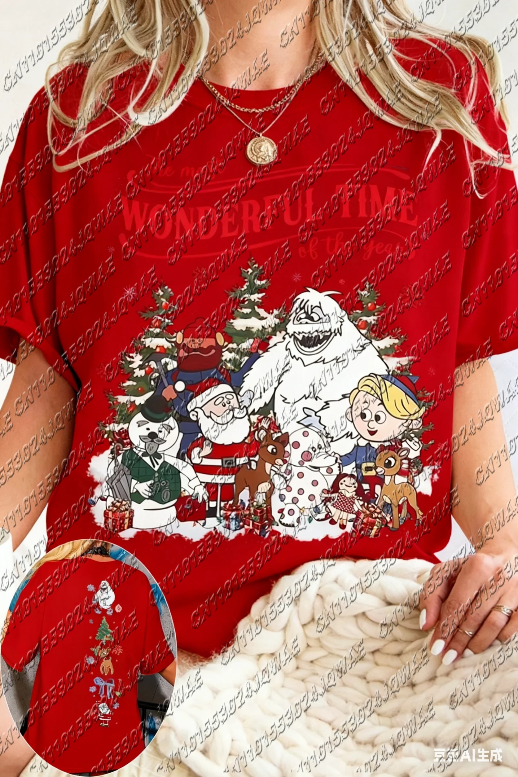 ديزني هالوين عيد الميلاد جديد لطيف خمر رودولف عيد الميلاد البلوز الرجال النساء أزياء عارضة زوجين قصيرة الأكمام تي شيرت