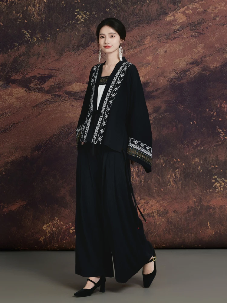 

Комплект Xinghe Han Song: плиссированная юбка в новом китайском стиле, женская мода Весна-Лето 2026, бренд XW01XH00, комплект Ханьфу