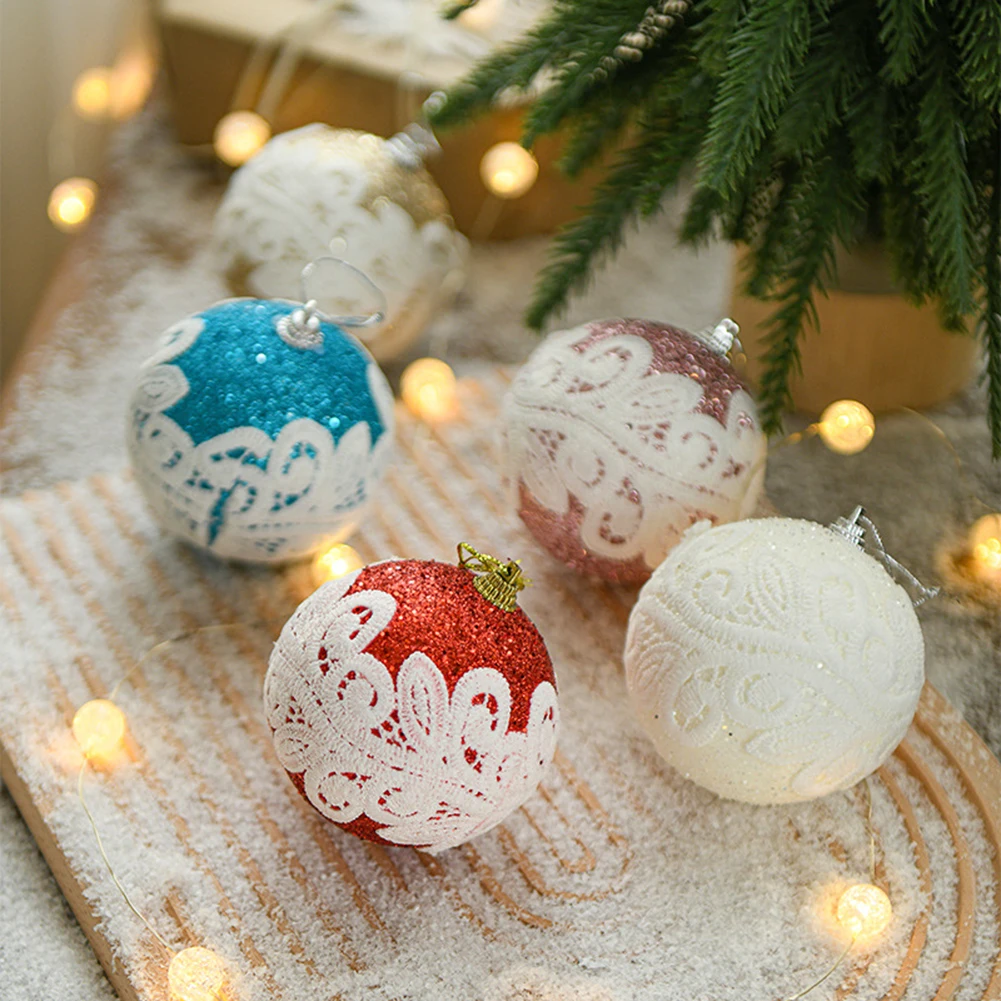 

Aesthetic Hanging Lace Balls for Holiday Decoration Beautifully Crafted 8cm Ornaments to Brighten Up the Season