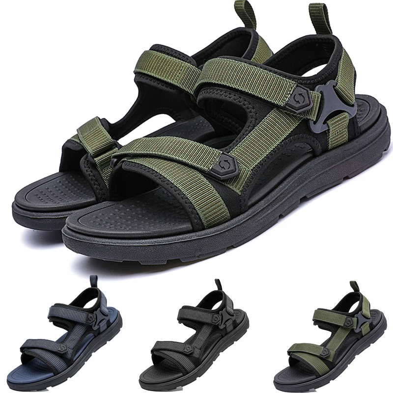 

Мужские модные уличные повседневные сандалии, дышащая нескользящая спортивная пляжная обувь для воды на удобной мягкой подошве