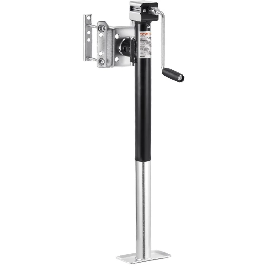 

Опора для прицепа с динамической нагрузкой 5000 фунтов, сверхмощная, поворотная, крепление на болтах, с подъемом на 14,3 дюйма и ручкой, для автодомов, коневозов и прицепов общего назначения