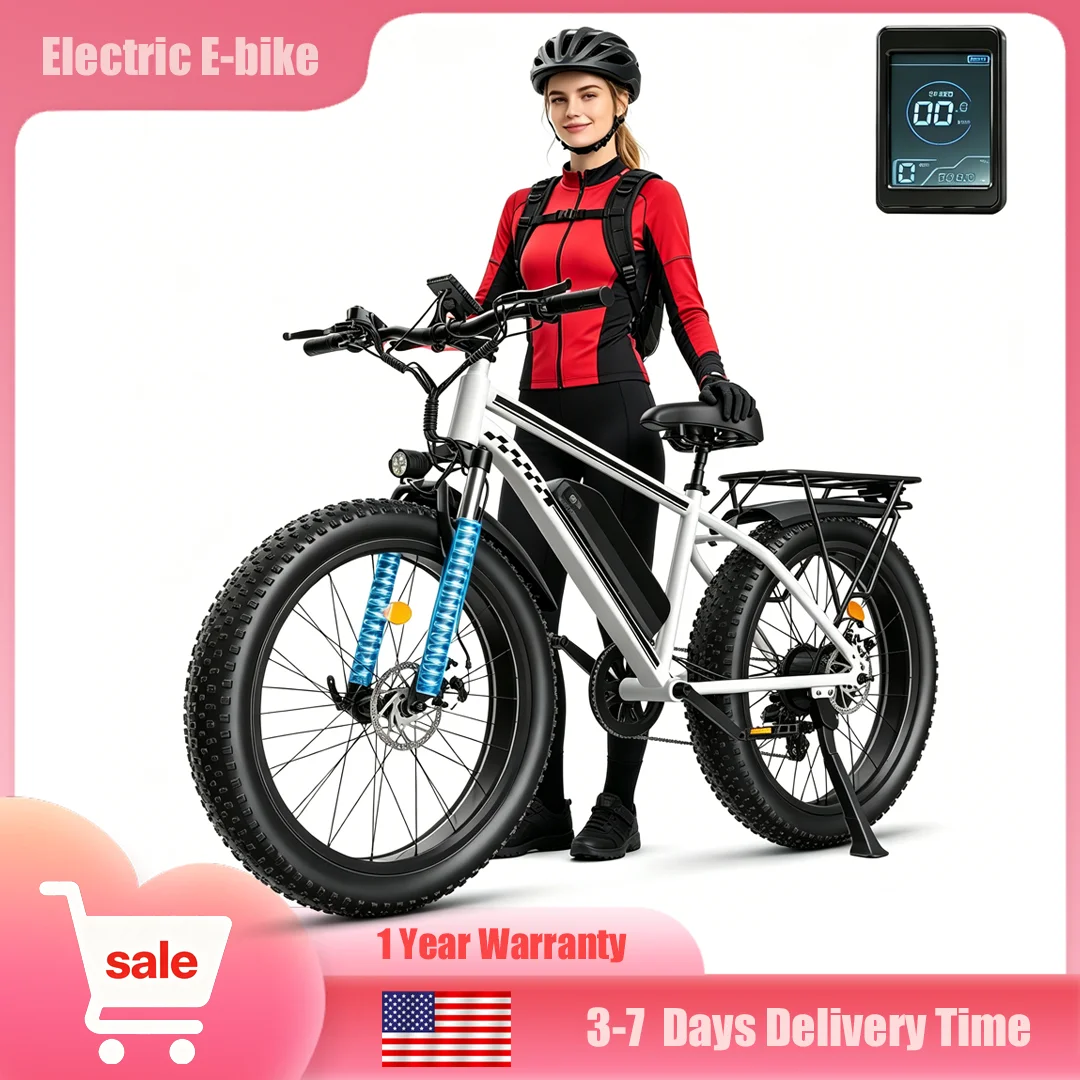

1500W High Power Electric Bicycle 48V15AH Large Capacity Battery 26 Inch Adult Off-road Mountain E-Bike